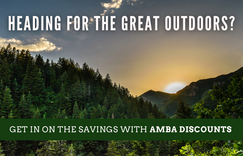 Heading for the Great Outdoors? Get In On Savings 💰 with AMBA Discounts